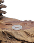 Baikalla Natural Icy Jadeite Jade Traditional Ring 