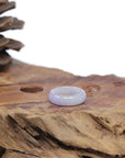 Baikalla Natural Icy Light Lavender & "Vixen" Purple Jadeite Jade Traditional Ring 