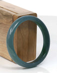 Baikalla Jewelry Jadeite Jade Bangle Bracelet Copy of High Natural Guatemalan Blue Jadeite Jade Bangle Bracelet (60.91 mm) 