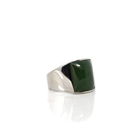 Baikalla Jewelry Jade Ring Copy of Copy of Baikalla™ "Signature Signet" Sterling Silver Real Green Nephrite Jade Classic Men's Ring