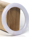 Baikalla "Traditional Full Round" Light Lavender Jadeite Jade Bangle Bracelet (59.7mm) 