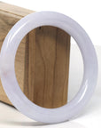 Baikalla "Traditional Full Round" Light Lavender Jadeite Jade Bangle Bracelet (59.7mm) 