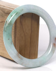 Baikalla Natural Green & SaJin "Gold Dust" Jadeite Jade Bangle Bracelet (60.7mm) 
