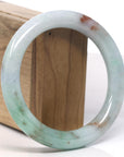 Baikalla Natural Green & SaJin "Gold Dust" Jadeite Jade Bangle Bracelet (60.7mm) 
