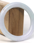 Baikalla Icy Lavender Green with SaJin "Golden Dust" Jadeite Jade Bangle Bracelet (61.8mm) 