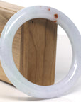 Baikalla Icy Lavender Green with SaJin "Golden Dust" Jadeite Jade Bangle Bracelet (61.8mm) 