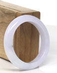 Baikalla Icy Lavender Jadeite Jade Bangle Bracelet (51.9mm) 