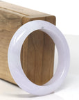 Baikalla Icy Lavender Jadeite Jade Bangle Bracelet (51.9mm) 