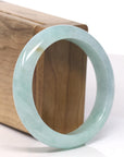 Baikalla Light Icy Green Jadeite Jade Bangle Bracelet (56.2mm) 