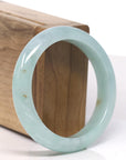 Baikalla Light Icy Green Jadeite Jade Bangle Bracelet (56.2mm) 