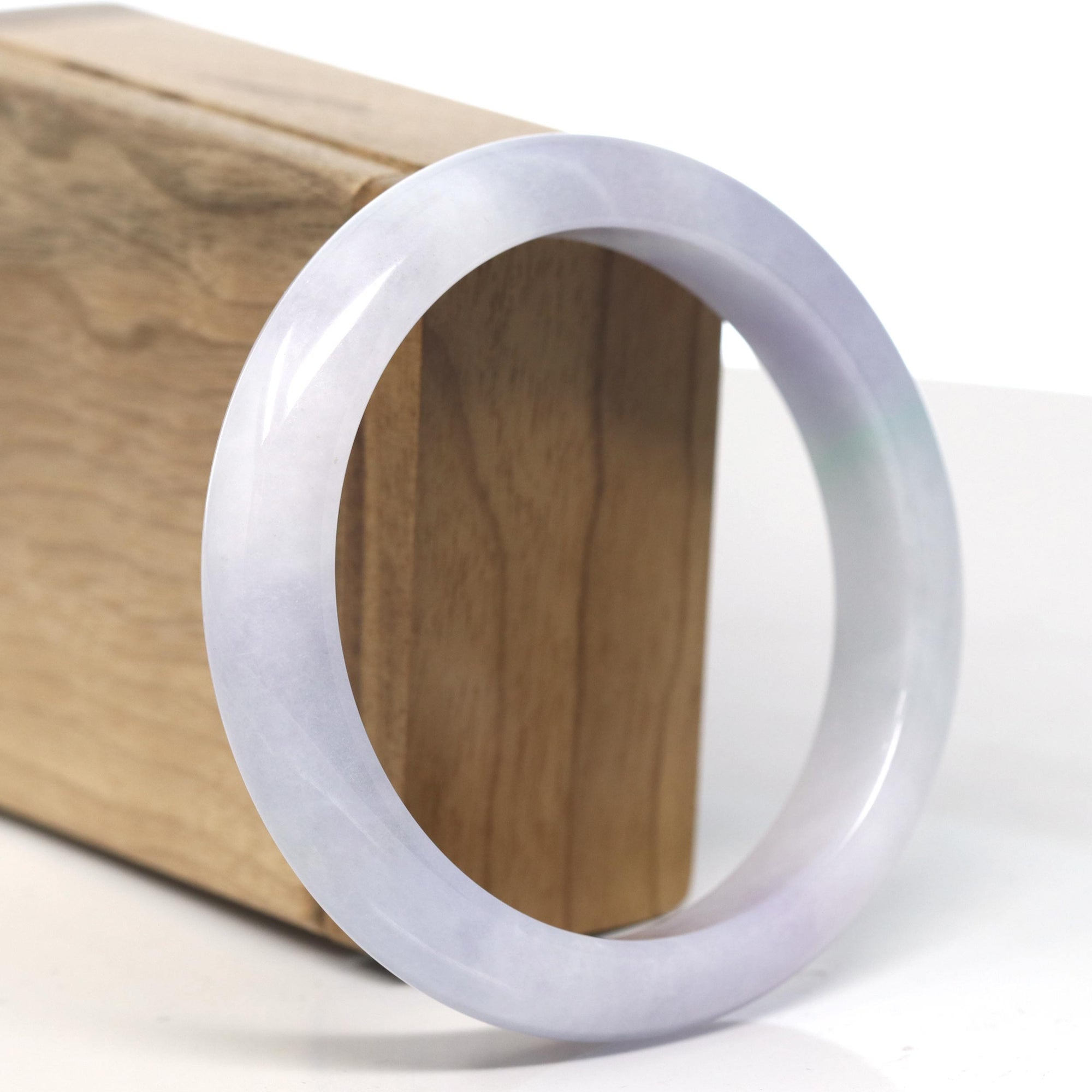 Baikalla Lavender Jadeite Jade Bangle Bracelet (59.6mm) 