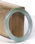 Baikalla Icy Oil Green / Hazel Jadeite Jade Bangle Bracelet (53.6mm) 