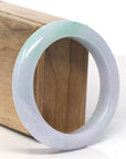 Baikalla Lavender with Vibrant Green Jadeite Jade Bangle Bracelet (55.7mm) 