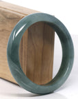 Baikalla Deep Oil-Green Jade Bangle Bracelet (59.7mm) 