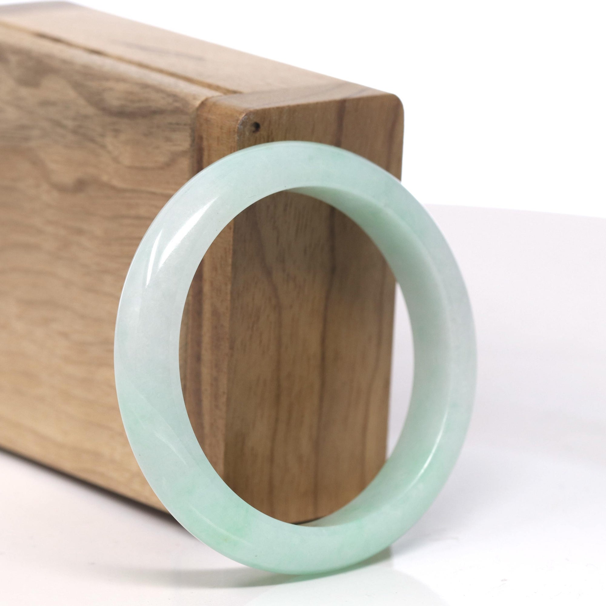 Baikalla Apple-Green Jadeite Jade Bangle Bracelet (50.9mm) 