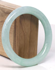 Baikalla Natural Burmese Green Jadeite Jade Bangle Bracelet (59mm) 