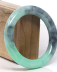 Baikalla Vibrant Green & WuJi Jadeite Jade Bangle Bracelet (57.6mm) 