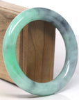 Baikalla Vibrant Green & WuJi Jadeite Jade Bangle Bracelet (57.6mm) 