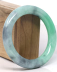 Baikalla Vibrant Green & WuJi Jadeite Jade Bangle Bracelet (57.6mm) 