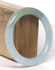 Baikalla Icy Oil Green / Hazel Jadeite Jade Bangle Bracelet (55.7mm) 