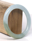 Baikalla Icy Oil Green / Hazel Jadeite Jade Bangle Bracelet (55.7mm) 