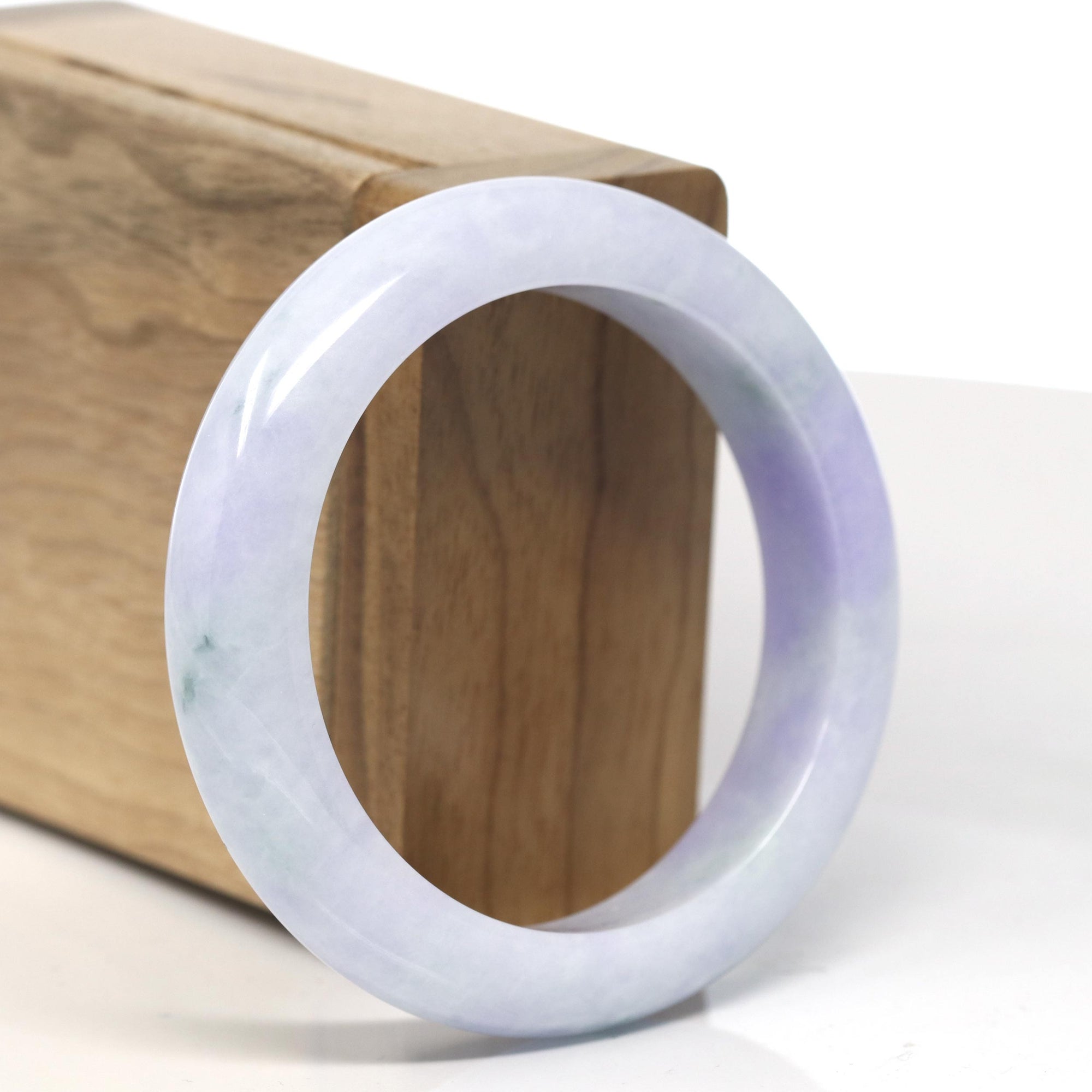 Baikalla Vixen Purple Jadeite Jade Bangle Bracelet (53.8mm) 