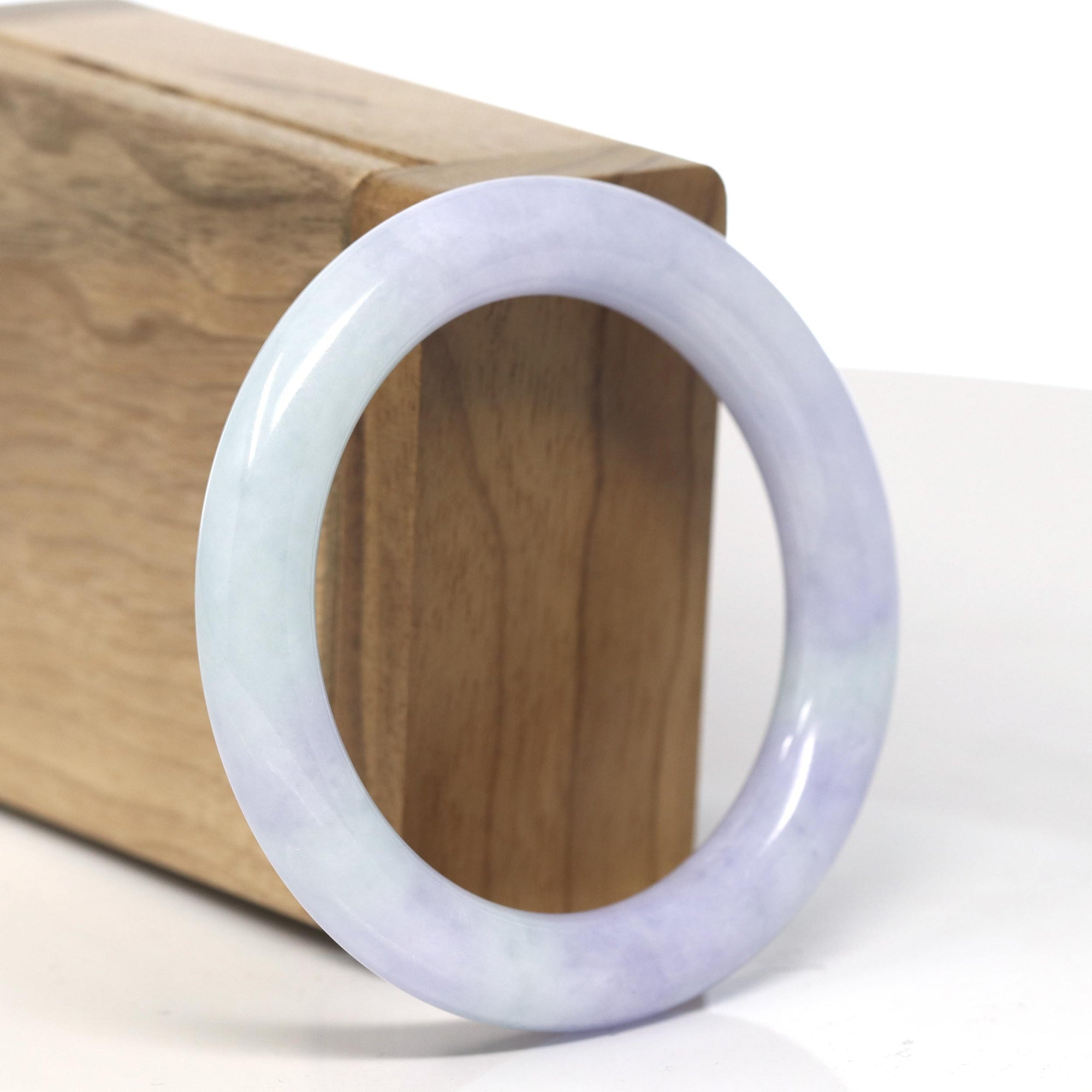 Baikalla Vixen Purple &amp; Green Jadeite Jade Bangle Bracelet (52mm) 