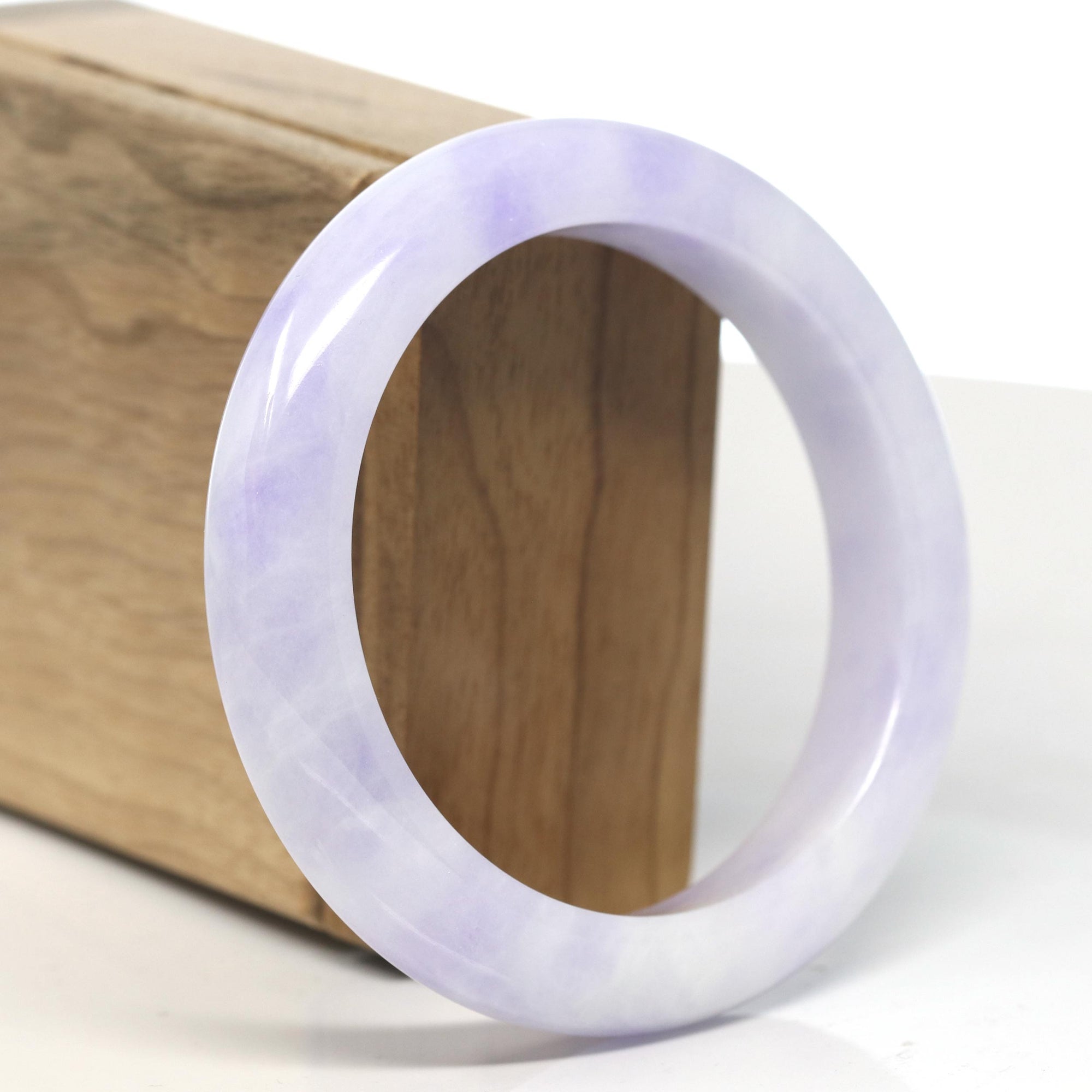 Baikalla Lavender Jadeite Jade Bangle Bracelet (58mm) 