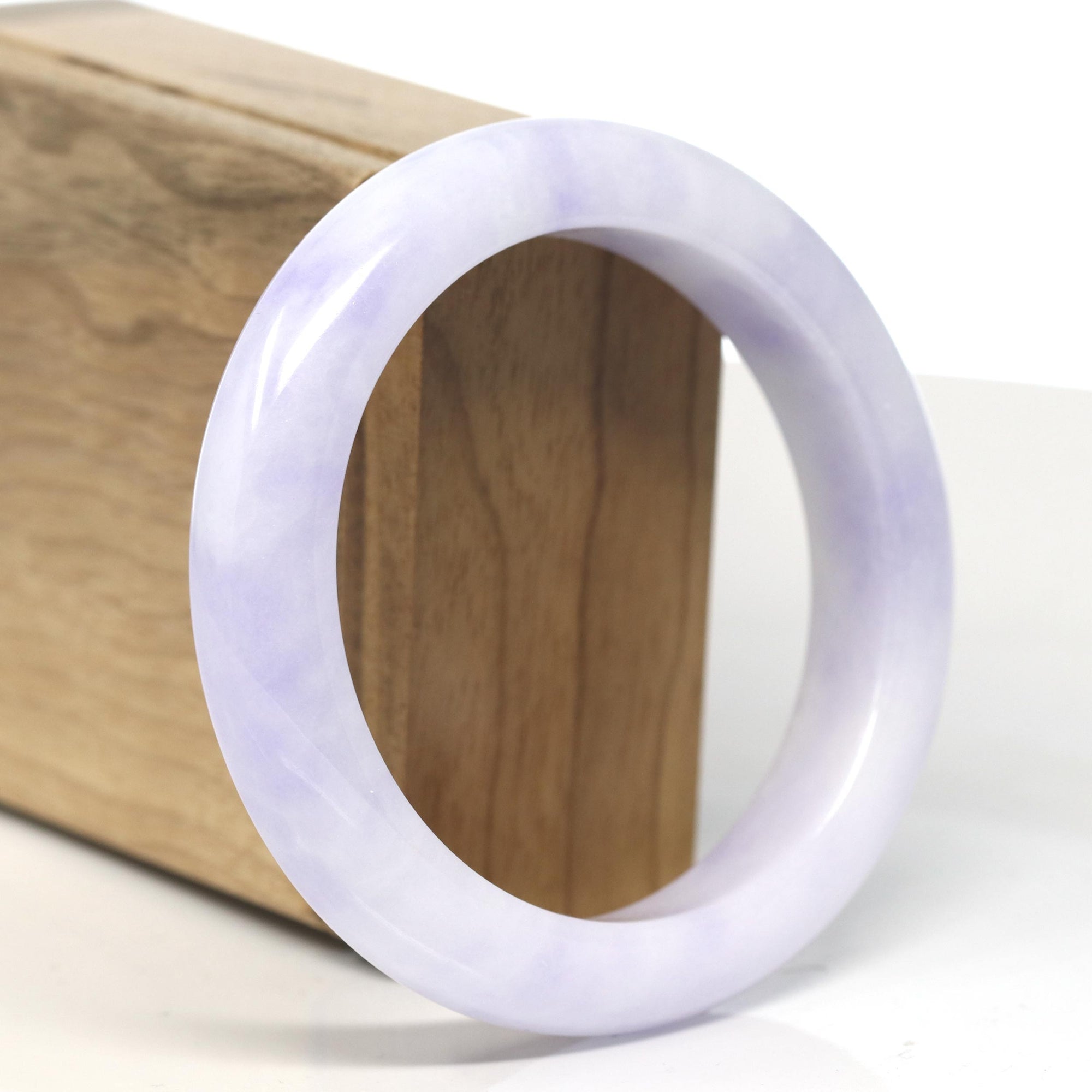 Baikalla Lavender Jadeite Jade Bangle Bracelet (58mm) 