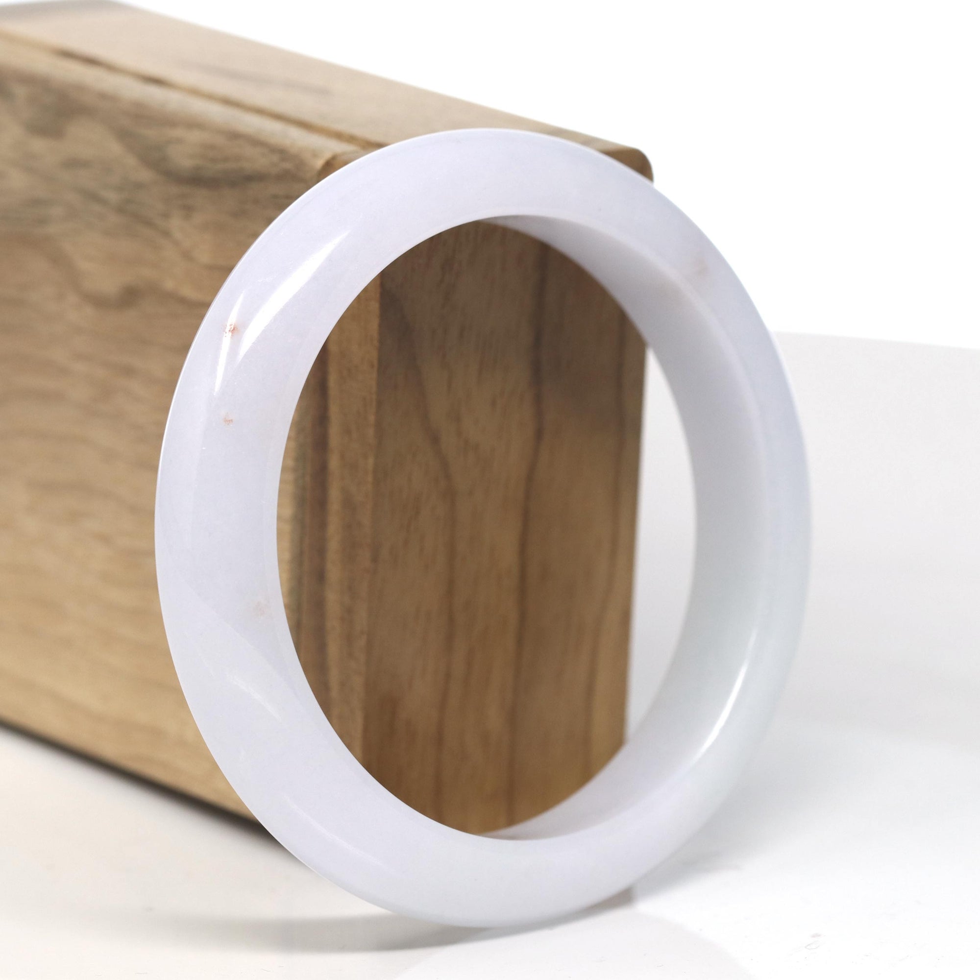 Baikalla Light Lavender with SaJin &quot;Golden Dust&quot; Jadeite Jade Bangle Bracelet (57.9mm) 