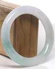 Baikalla Icy Green Jadeite Jade Bangle Bracelet (58.2mm) 