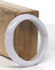 Baikalla Light Lavender with SaJin "Golden Dust" Jadeite Jade Bangle Bracelet (54.4mm) 