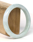 Baikalla Jewelry Jadeite Jade Bangle Bracelet Baikalla Natural Burmese Light Green Jadeite Jade Bangle Bracelet (62.20mm) 