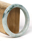 Baikalla Jewelry Jadeite Jade Bangle Bracelet Baikalla Natural Burmese Blue Green Jadeite Jade Bangle Bracelet (62.3mm) 