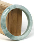Baikalla Jewelry Jadeite Jade Bangle Bracelet Baikalla "Half Round" Green Jadeite Jade Bangle Bracelet (62.61 mm) 
