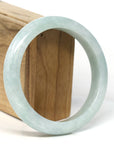 Baikalla Jewelry Jadeite Jade Bangle Bracelet Baikalla "Half Round" Light Green Jadeite Jade Bangle Bracelet (62.28 mm) 