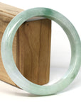 Baikalla Jewelry Jadeite Jade Bangle Bracelet Baikalla Natural Burmese Green Jadeite Jade Bangle Bracelet (66.44mm) 