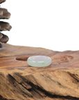 Baikalla Icy Light Green & Lavender Burmese Jadeite Jade Traditional Ring 