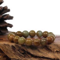 Baikalla Jewelry jade beads bracelet High Natural Jadeite Jade 13mm Round Beads Bracelet ( 13 mm ) For Men