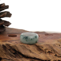 Baikalla Jewelry Jadeite Jade Bangle Bracelet Burmese Blue-green Jadeite Jade Men's Band Ring