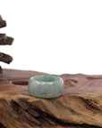 Baikalla Jewelry Jadeite Jade Bangle Bracelet Burmese Green Jadeite Jade Men's Band Ring