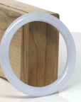 Baikalla Lavender & Light Green "Traditional Full-Round" Jadeite Jade Bangle Bracelet (58.4mm) 