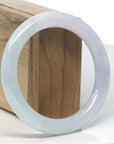 Baikalla Light Green & Lavender "Traditional Full-Round" Jadeite Jade Bangle Bracelet (57.2mm) 