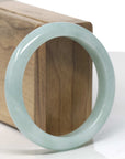 Baikalla Light Apple Green Jadeite Jade Bangle Bracelet (56.7mm) 