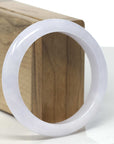 Baikalla Light Lavender Jadeite Jade Bangle Bracelet (57.4mm) 