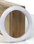 Baikalla Light Lavender Jadeite Jade Bangle Bracelet (57.4mm) 