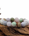 Baikalla Jewelry jade beads bracelet Natural Jadeite Jade 13mm Round Beads Bracelet ( 13 mm ) For Men