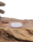 Baikalla Natural Icy Light Lavender Jadeite Jade Traditional Ring 