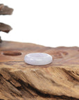 Baikalla Natural Icy Light Lavender Jadeite Jade Traditional Ring 