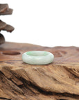 Baikalla Natural Light Apple-Green Jadeite Jade Traditional Ring 